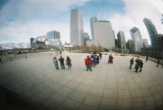 Here's Timmy taking a picture of the "bean," as we called it.