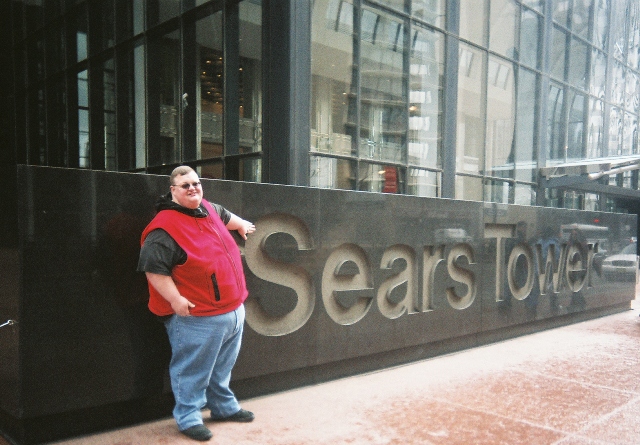 We had to visit the Sears tower - it was Timmy's first time in Chicago!