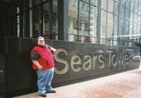 We had to visit the Sears tower - it was Timmy's first time in Chicago!